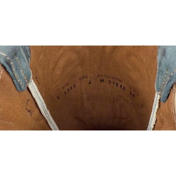 Corral Womens L5869 Western Cowboy Boots US 6 M EU 36.5 Blue Leather Stitch NIB - Picture 13 of 13